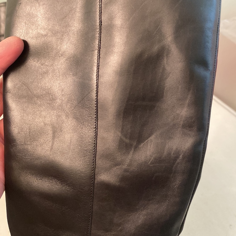 Salvatore Ferragamo Black Leather Mid-Calf Heeled Boots 8.5 - Picture 12 of 16